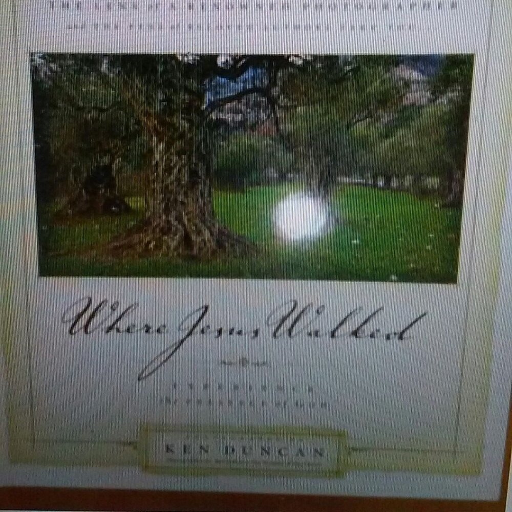 Hard Cover Book Where Jesus Walked Photos by Ken Duncan New UNREAD